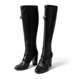 ✨ Alexander McQueen Leather Front-Zip Skull Boots — Size 40 (NWOT) ✨Iconic Sexy